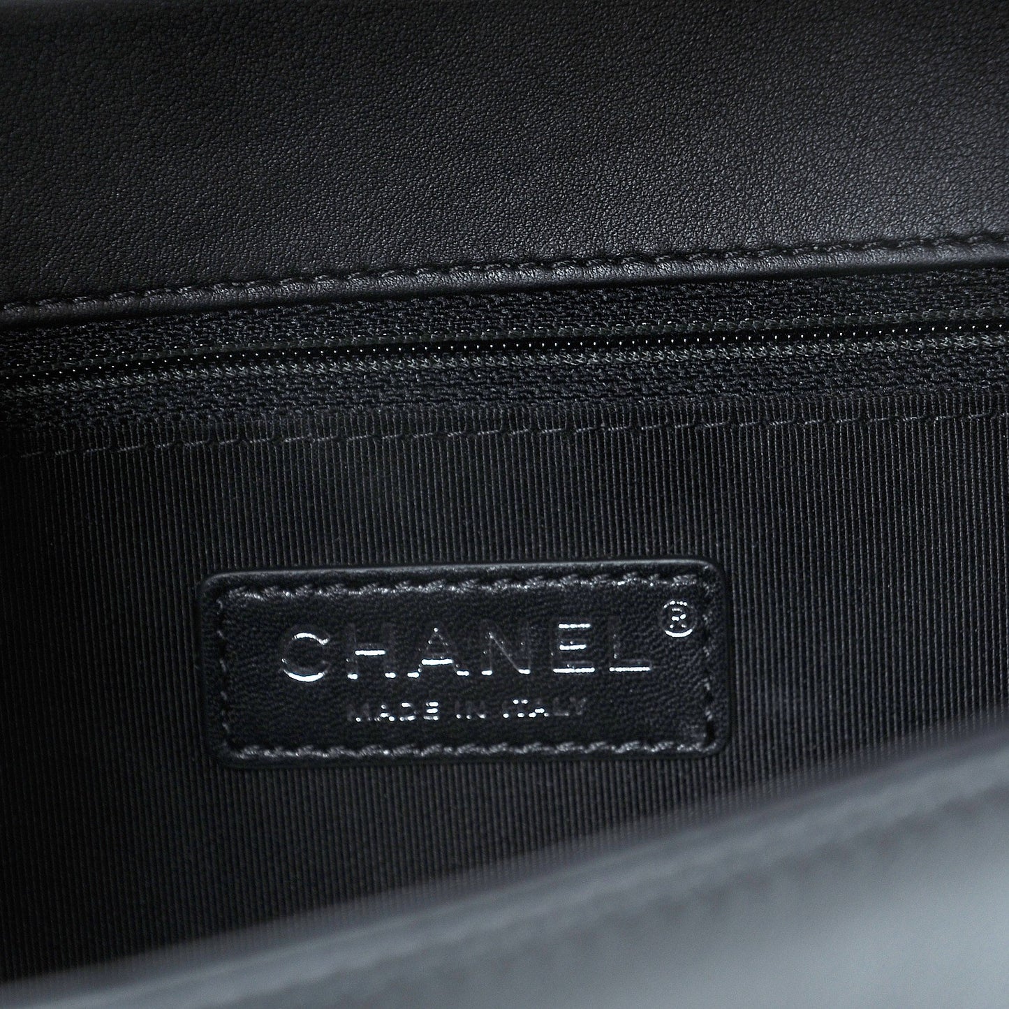 Calfskin Quilted New Medium Boy Flap Black