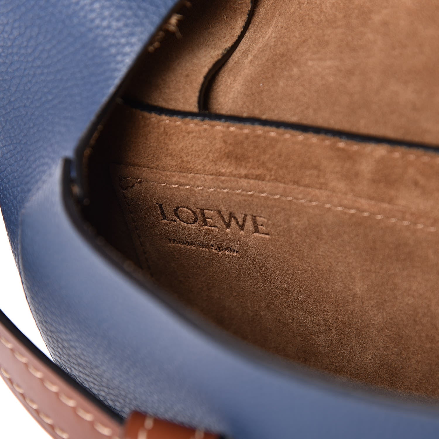 Loewe Grained Calfskin Small Gate Crossbody Bag Varsity Pecan 6 of 14