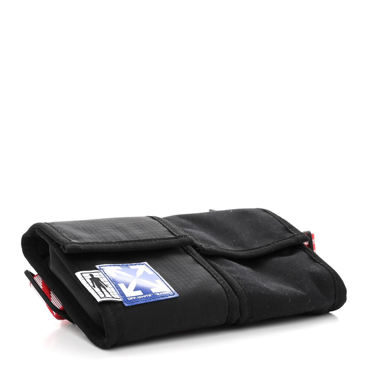 Off-White Nylon Two Pocket Belt Bag Black Red 4 of 10