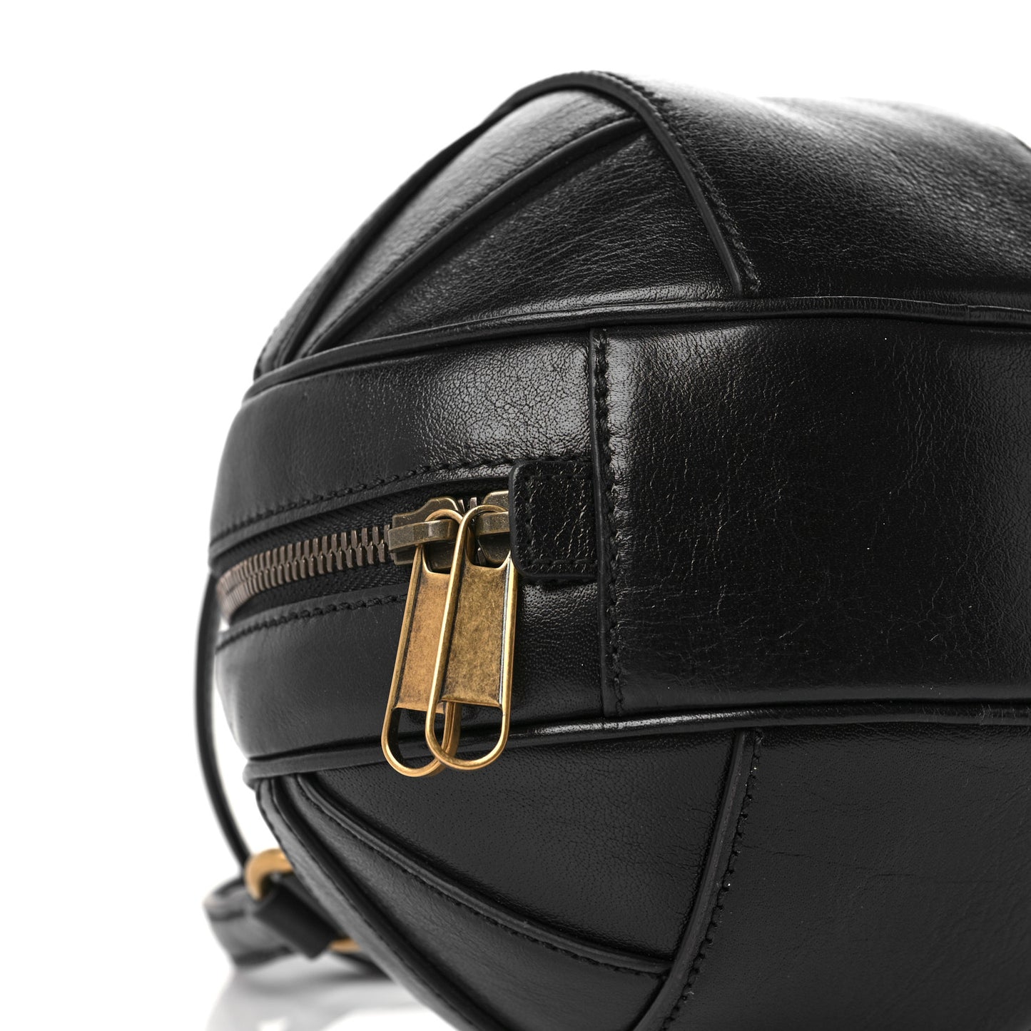 Piuma Lux Energy Mini Tifosa Basketball Shaped Shoulder Bag Black