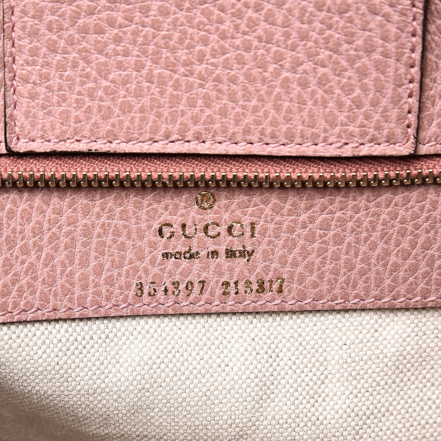 Dollar Calfskin Medium Swing Tote Grey Field Soft Pink