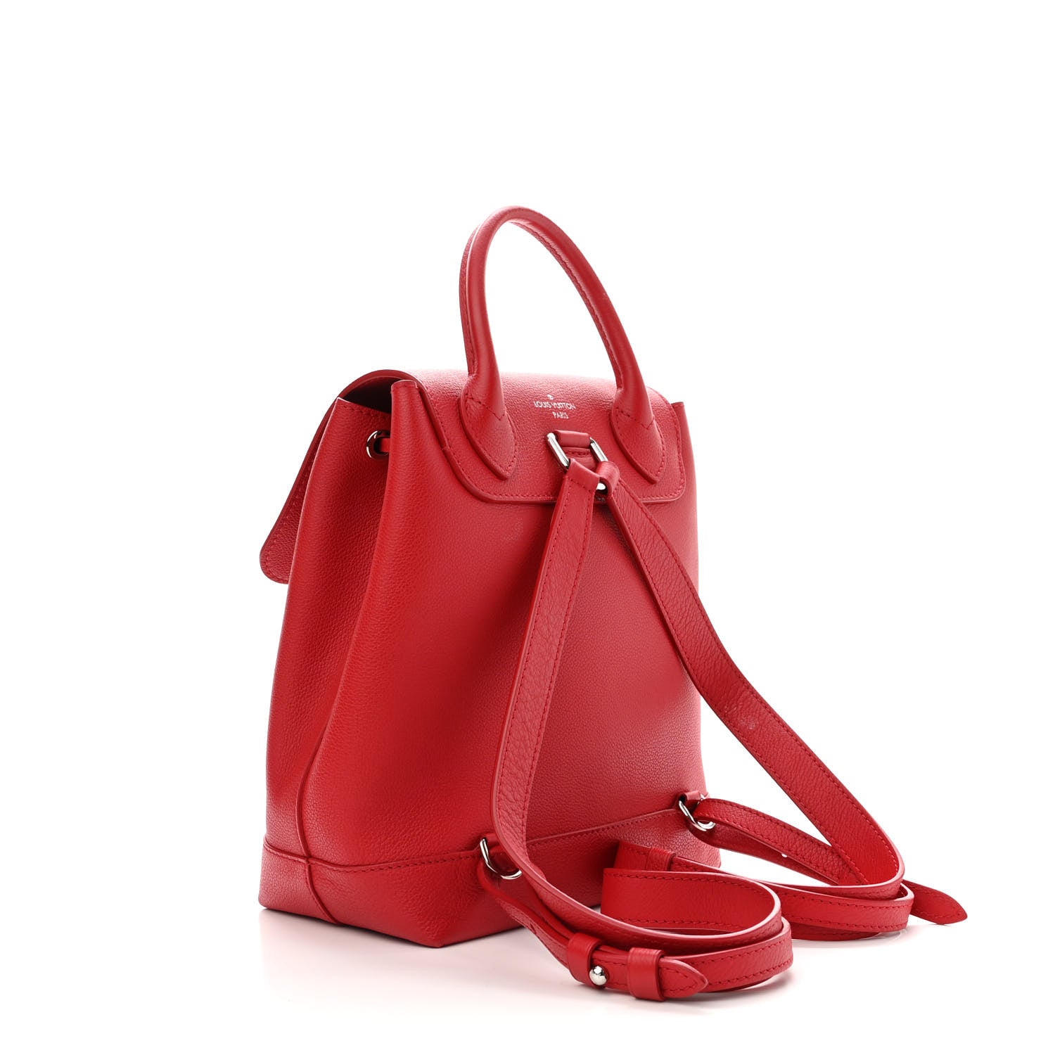 Louis Vuitton Soft Calfskin Lockme Backpack Rubis 3 of 10