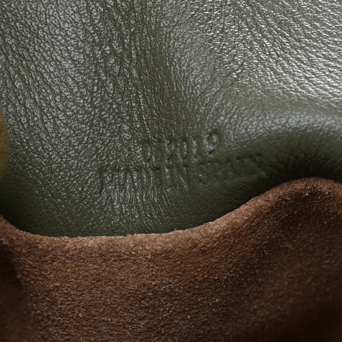 Calfskin Small Flamenco Knot Bag Avocado Green