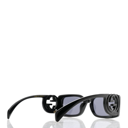 Gucci Acetate Chaise Rectangle Frame Sunglasses GG1325S Black 4 of 8