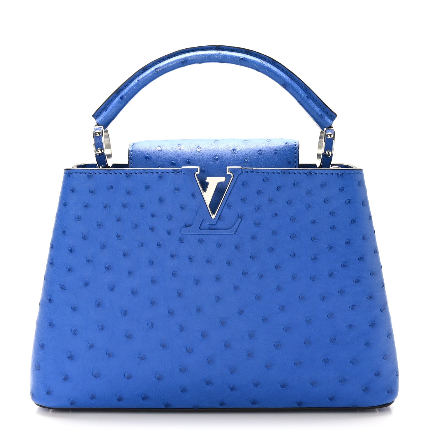 Louis Vuitton Ostrich Capucines BB Saphir 1448072 – FASHIONPHILE