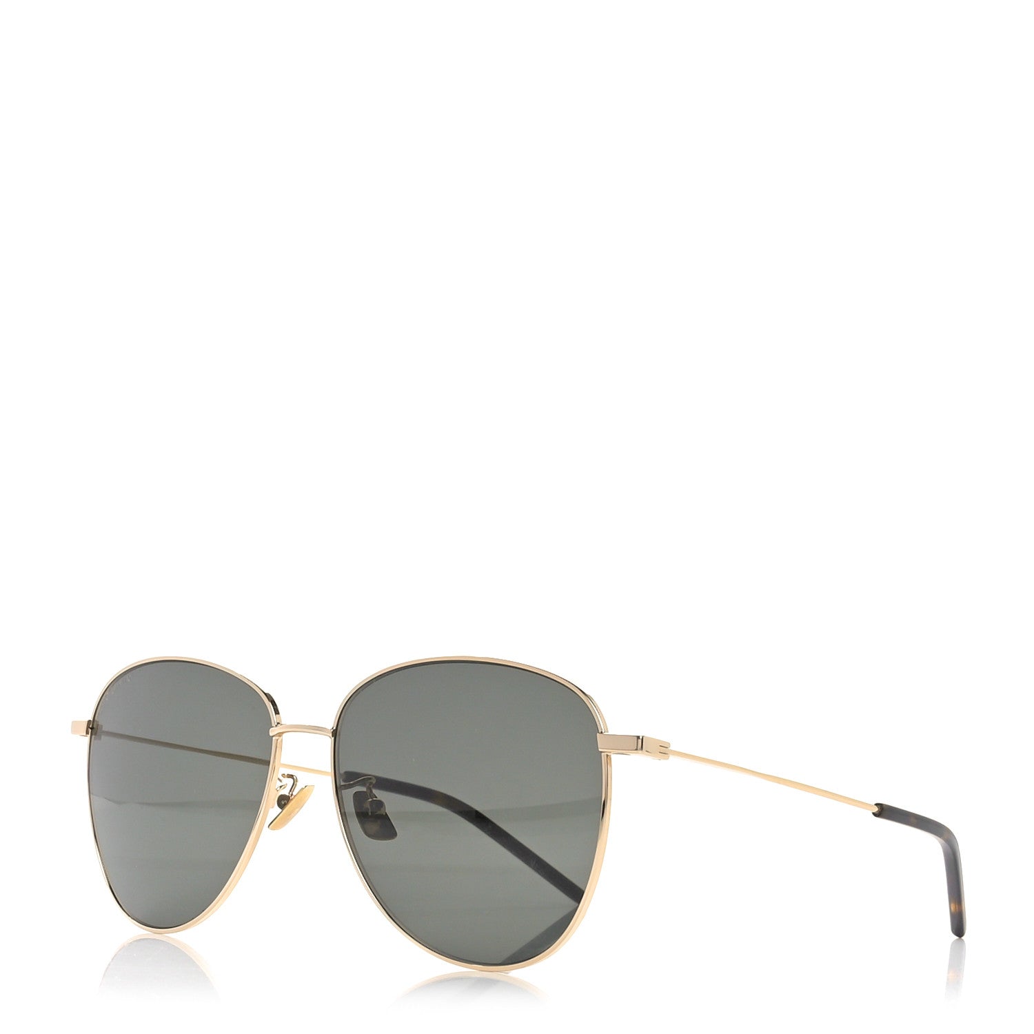 Saint Laurent Metal Aviator SL 328/K Sunglasses Gold Tortoise 1 of 7