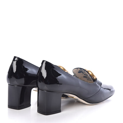 Gucci Vernice GG Victoire 55mm Loafer Pumps 37 Black 4 of 8
