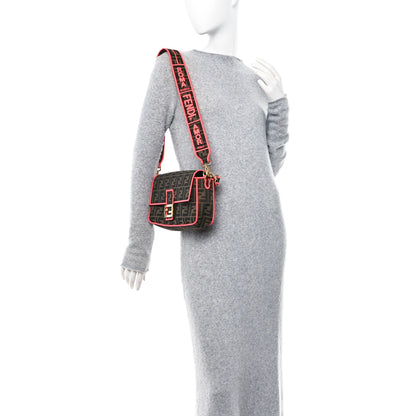 Fendi Fabric Jacquard FF 1974 Baguette Tobacco Moro Fuxia Fluo 2 of 11