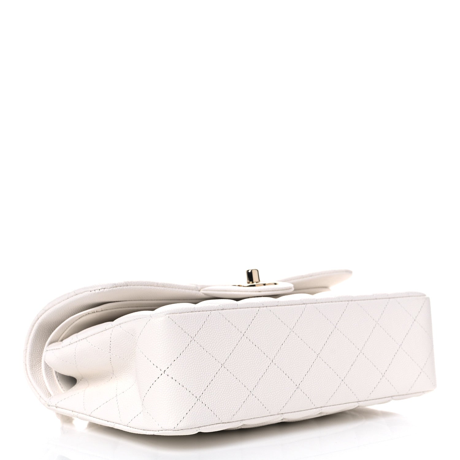 Chanel Caviar Quilted Small Double Flap White 4 of 10