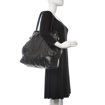 Gucci Guccissima Large Full Moon Tote Black 2 of 14