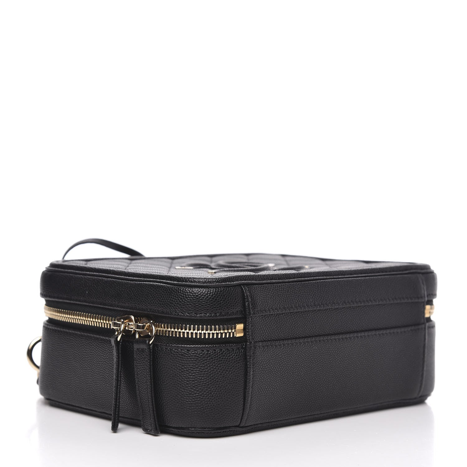 Chanel Caviar Quilted Medium CC Filigree Vanity Case Black 4 of 10