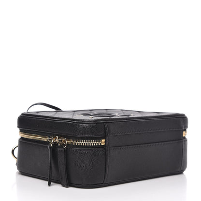 Chanel Caviar Quilted Medium CC Filigree Vanity Case Black 4 of 10