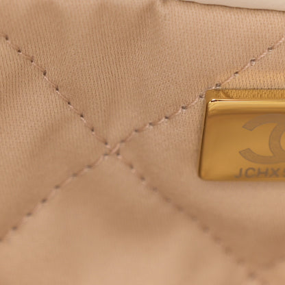 Chanel Shiny Calfskin Quilted Small Chanel 22 White 8 of 11