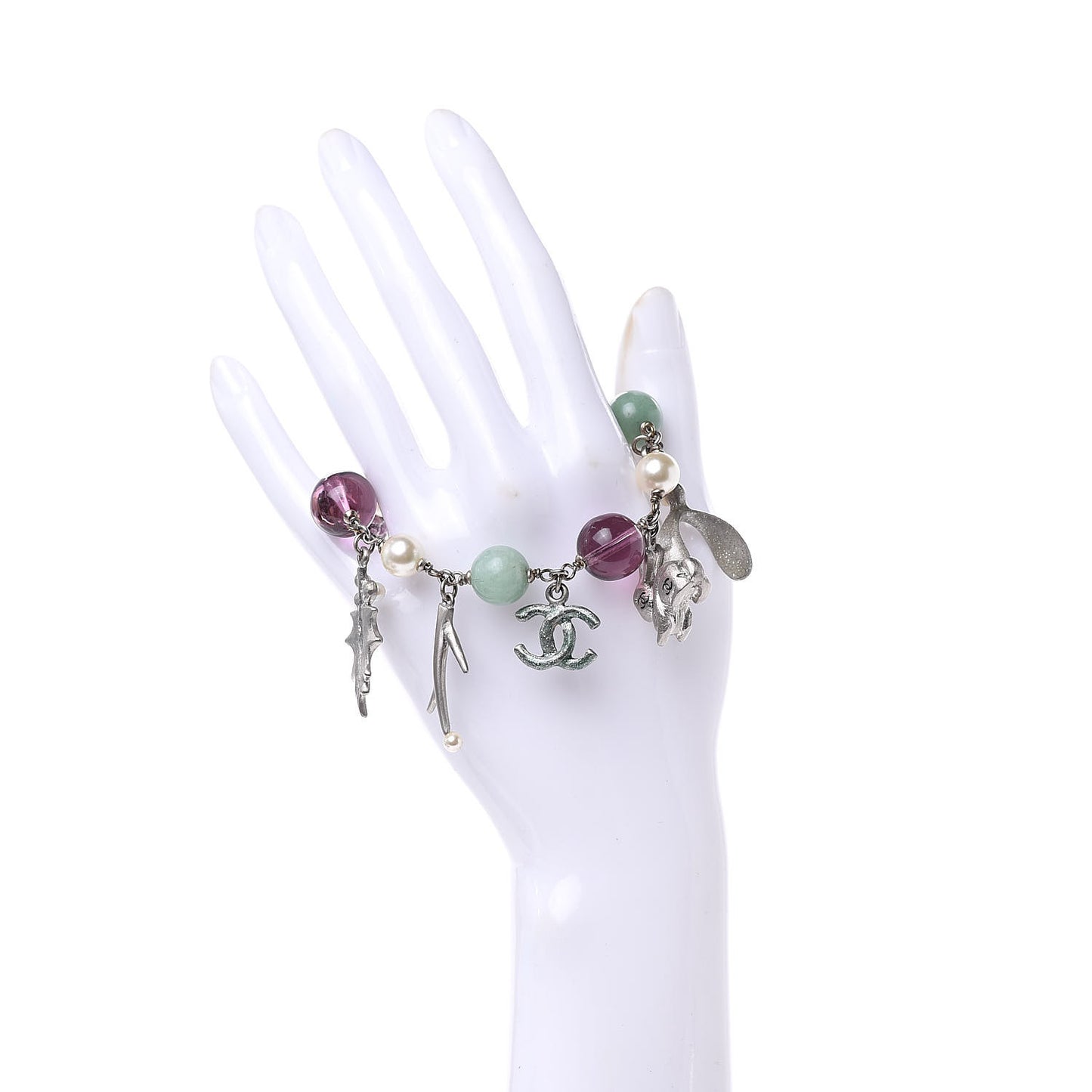 Charms CC Bracelet Silver Multicolor