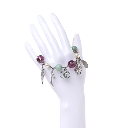 Chanel Charms CC Bracelet Silver Multicolor 2 of 4