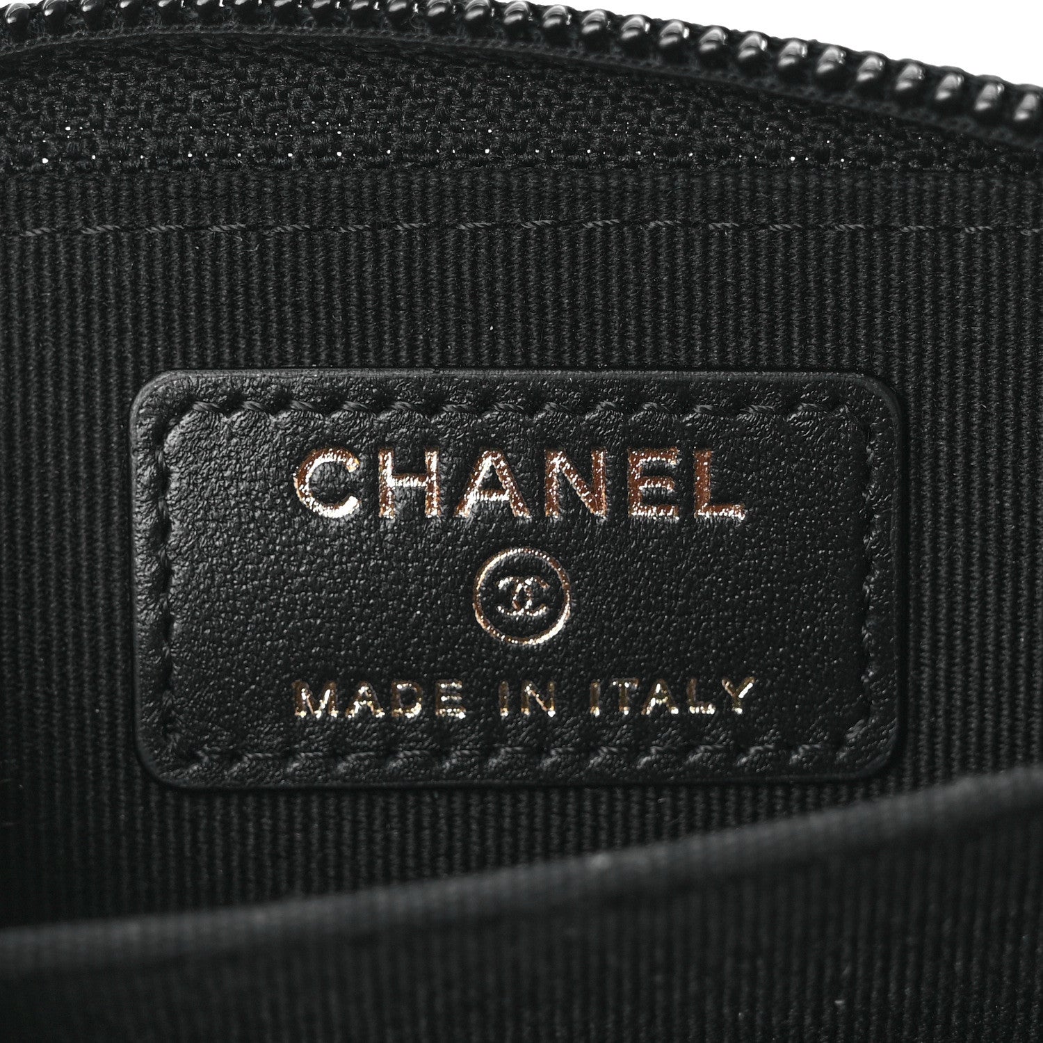 Chanel Caviar Quilted Boy Zip Around Coin Purse Wallet Black 6 of 8