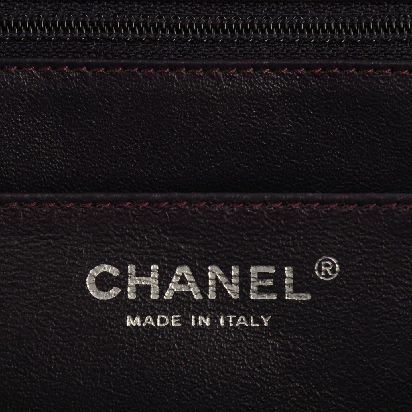 Patent Quilted Jumbo Single Flap Dark Purple