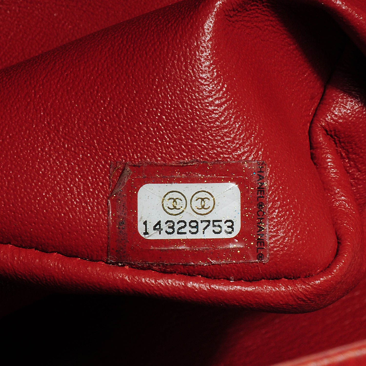 Chanel Caviar Jumbo Double Flap Dark Red 7 of 7