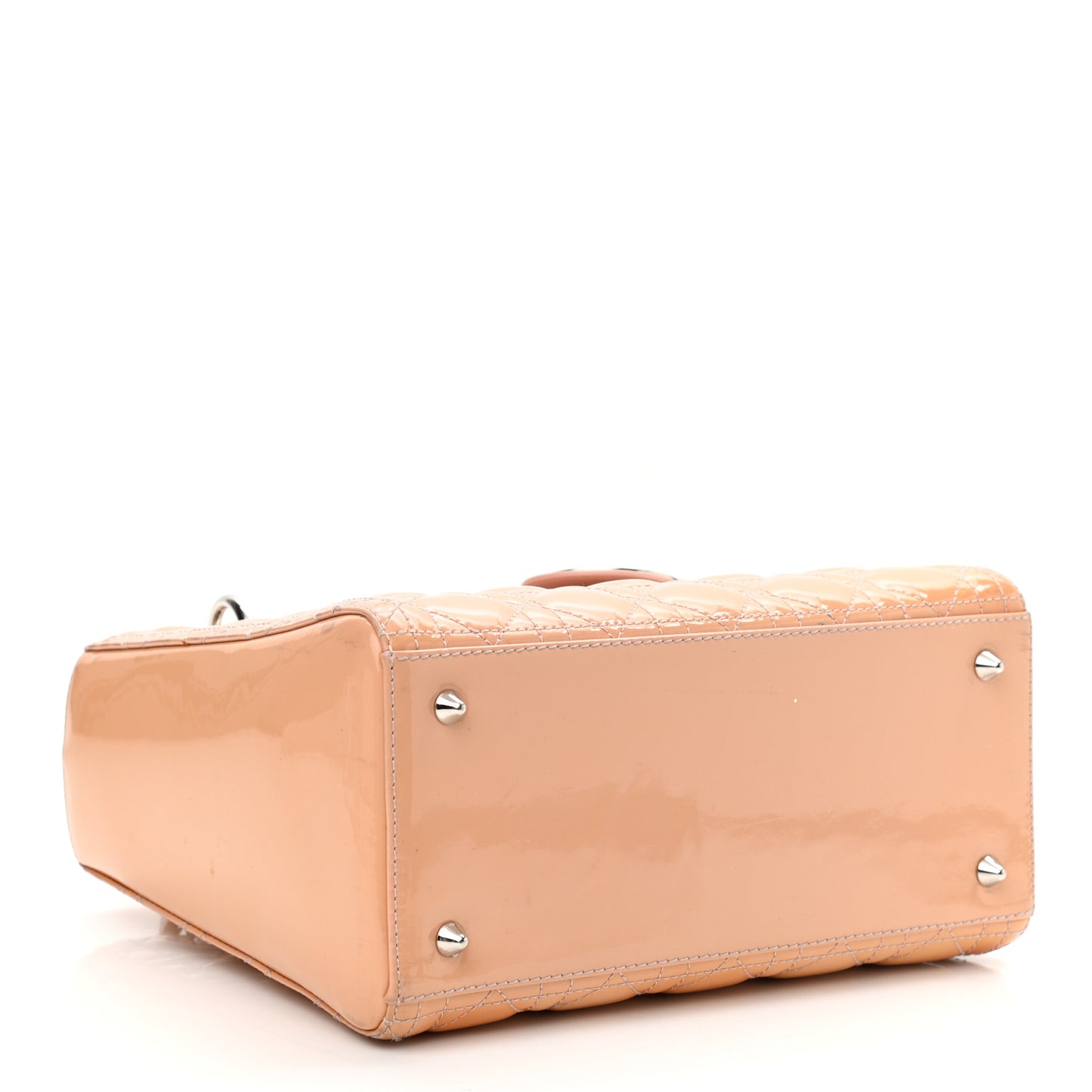 Patent Cannage Medium Lady Dior Light Pink