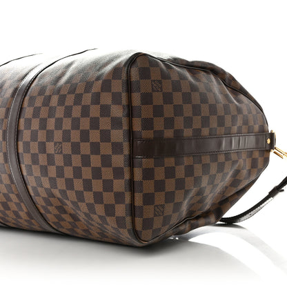 Louis Vuitton Damier Ebene Keepall Bandouliere 55 9 of 10