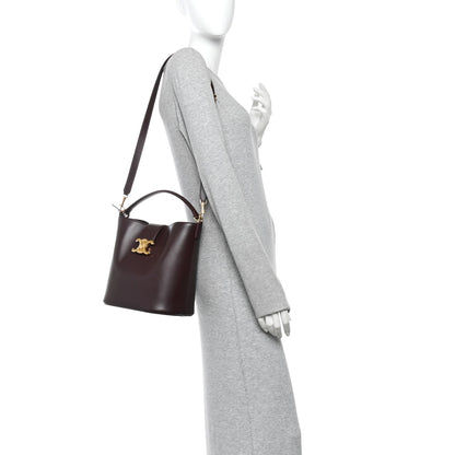Celine Smooth Calfskin Triomphe Medium Louise Bag Deep Burgundy 2 of 10