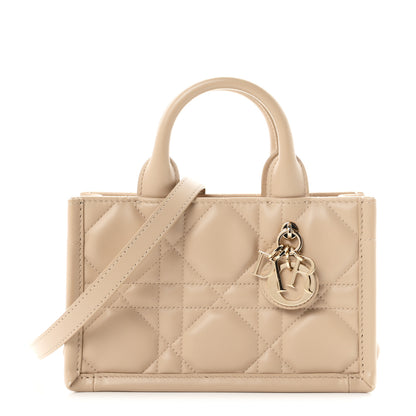 Christian Dior Calfskin Macrocannage Mini Book Tote Powder Beige 1 of 11