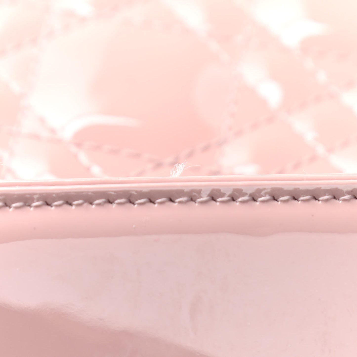 Patent Cannage Lady Dior Convertible Clutch Light Pink