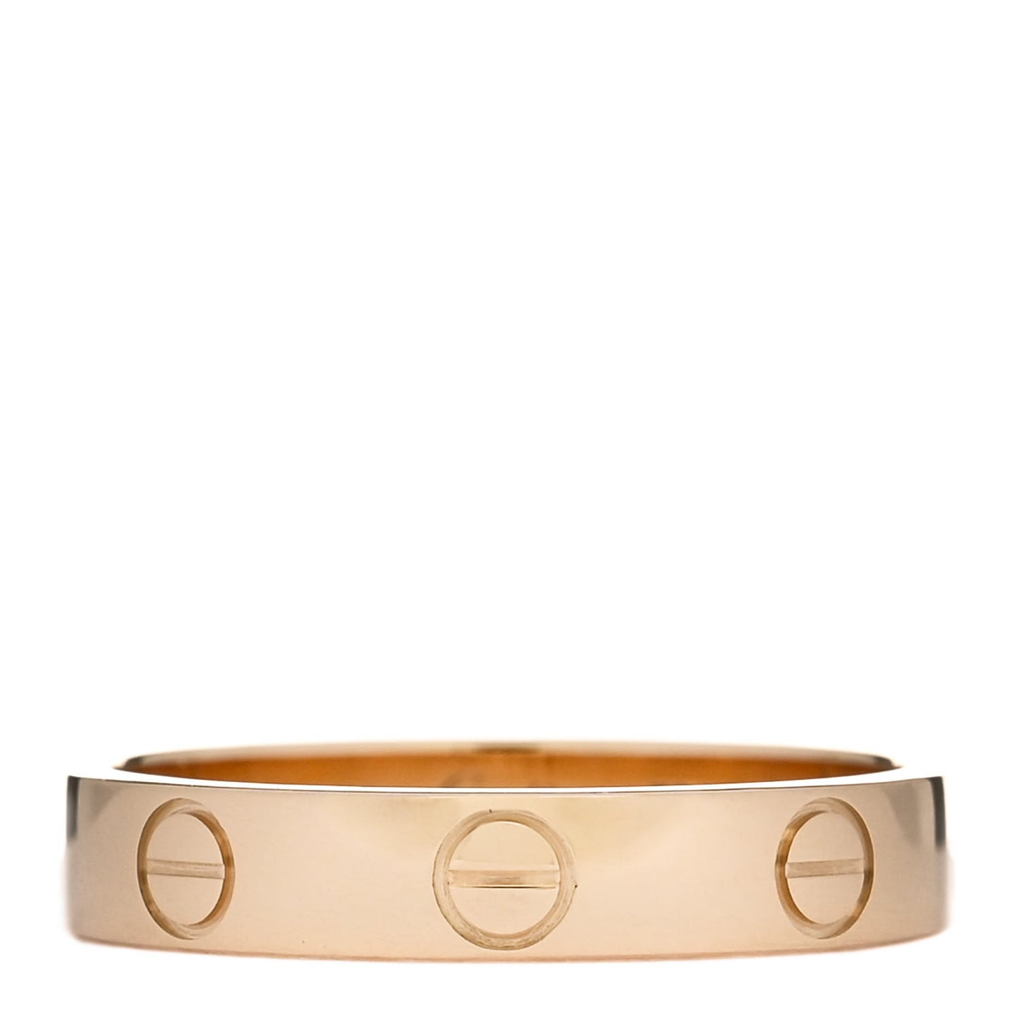 18K Yellow Gold 3.5mm LOVE Wedding Band Ring 52 6