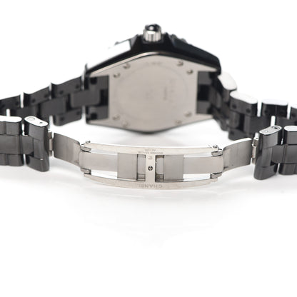 Chanel Stainless Steel Ceramic Ruby 33mm J12 Quartz Watch Black 5 of 6