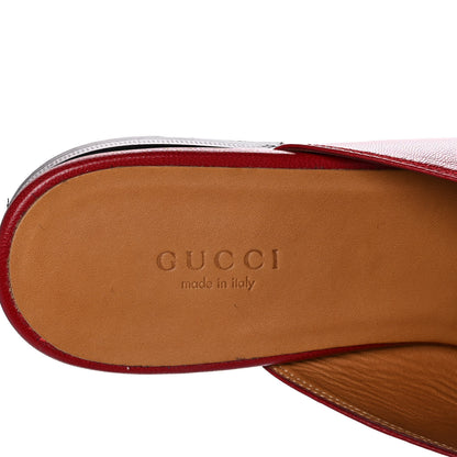 Gucci Malaga Kid Womens Princetown Slippers 38 Hibiscus Red 7 of 14