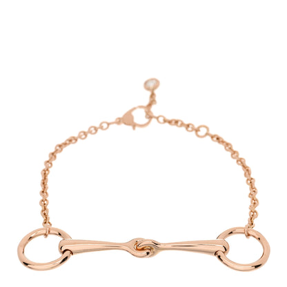 Hermes 18K Rose Gold Diamond TPM Filet d'Or Bracelet ST 1 of 3
