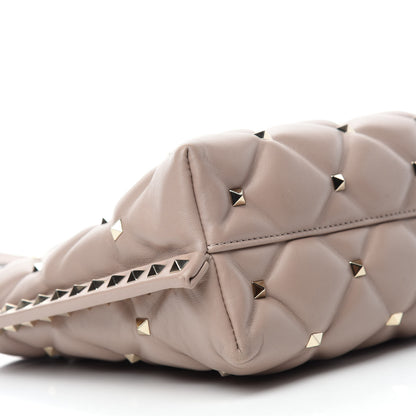 Valentino Garavani Nappa Candystud Shoulder Bag Poudre 6 of 10