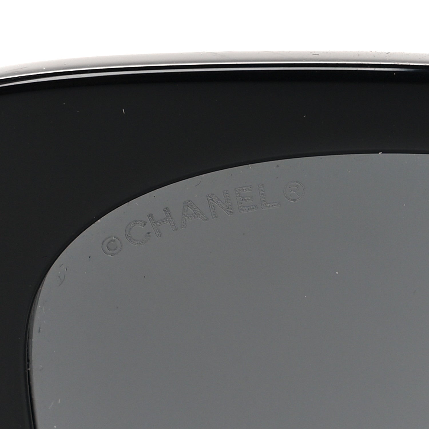 Chanel Acetate Strass Square Sunglasses 5422-B Black White 7 of 8