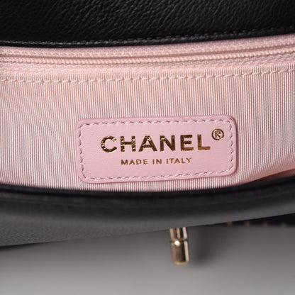 Chanel Caviar Quilted Small Studded Flap Black 6 of 7