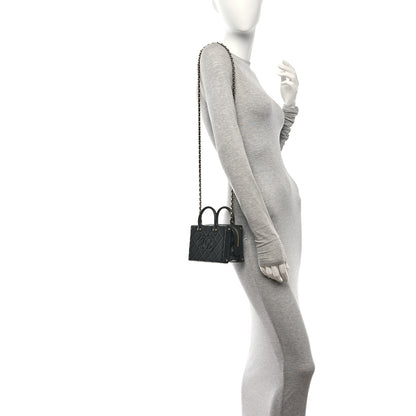 Chanel Calfskin Quilted Small Studded Square Vanity Case Black 2 of 10