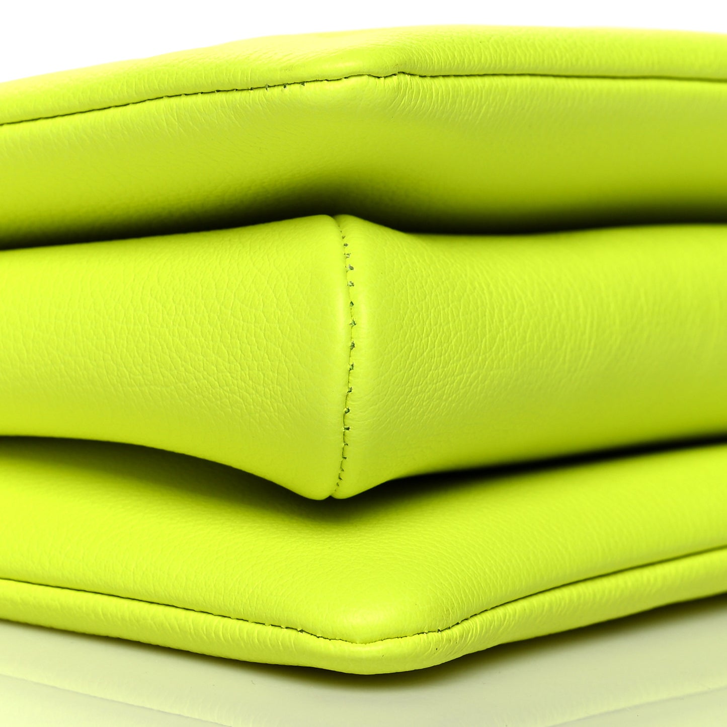 Calfskin Embossed Monogram LV Match Coussin PM Fluorescent Yellow