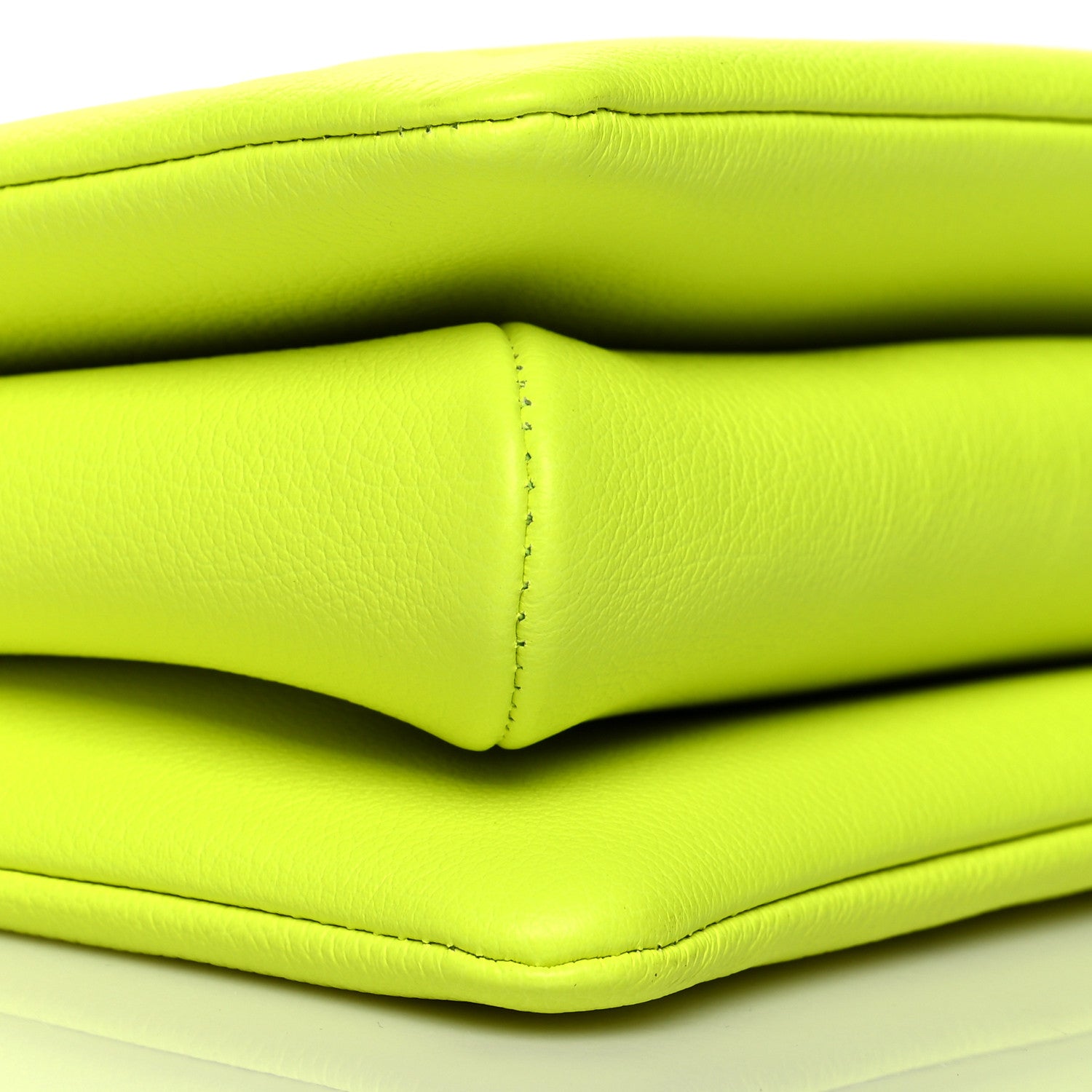 Louis Vuitton Calfskin Embossed Monogram LV Match Coussin PM Fluorescent Yellow 10 of 12