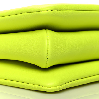 Louis Vuitton Calfskin Embossed Monogram LV Match Coussin PM Fluorescent Yellow 10 of 12