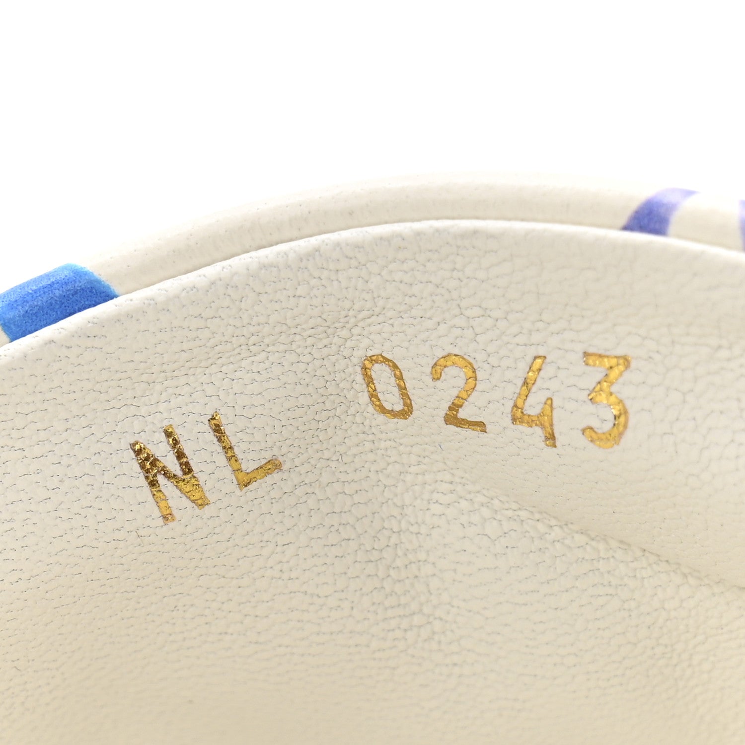 Louis Vuitton Lambskin Embossed Monogram By The Pool Revival High Heel Mules 39 White Blue Purple 9 of 10