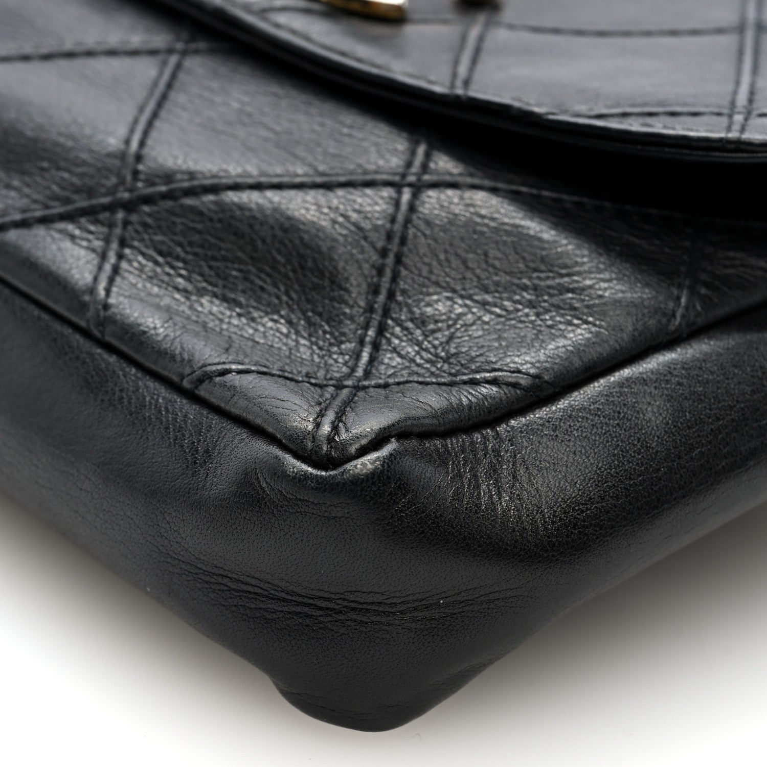 Chanel Calfskin Quilted Flap Waist Belt Bag Black 9 of 9