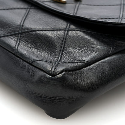 Chanel Calfskin Quilted Flap Waist Belt Bag Black 9 of 9