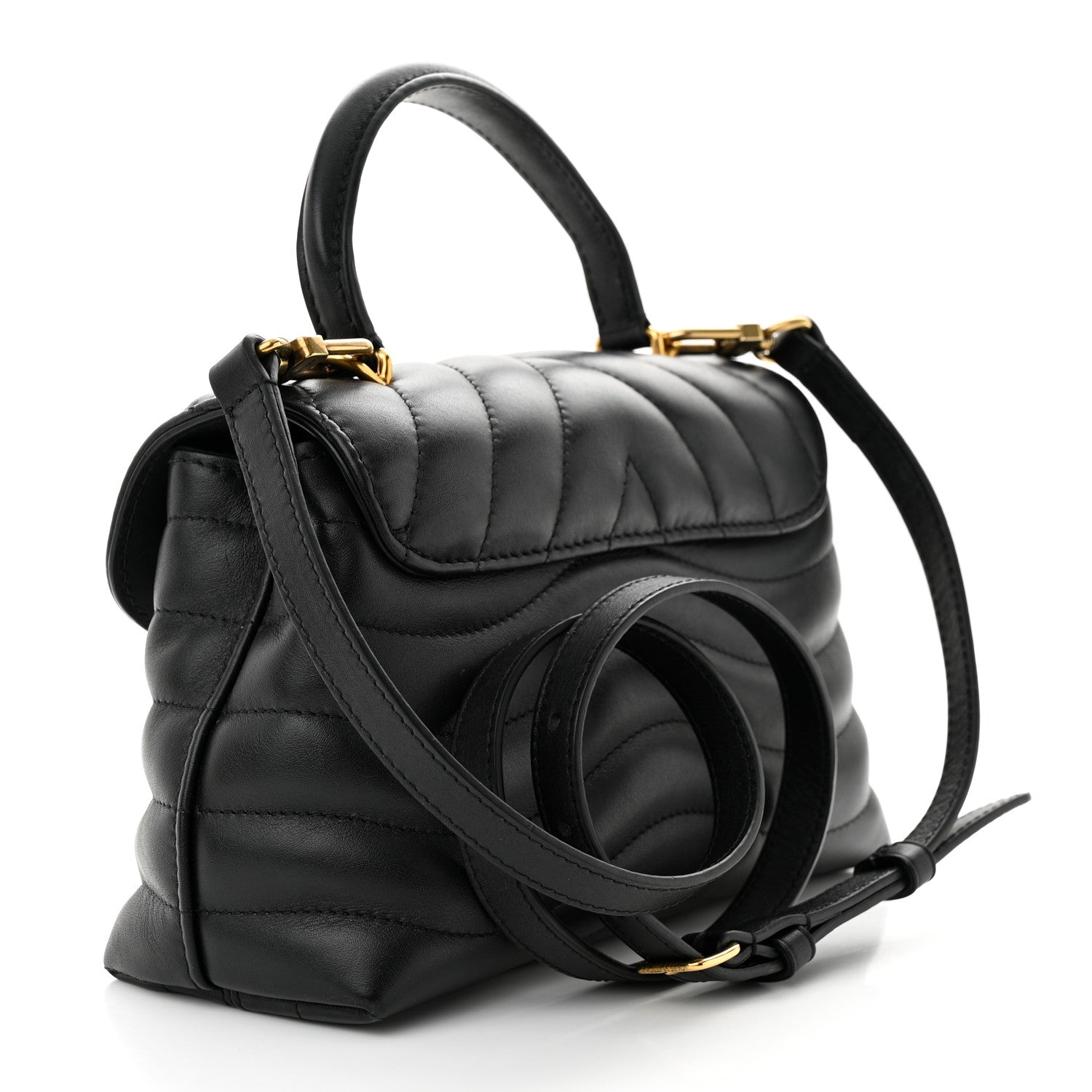 Louis Vuitton Calfskin Hold Me New Wave Black 3 of 11