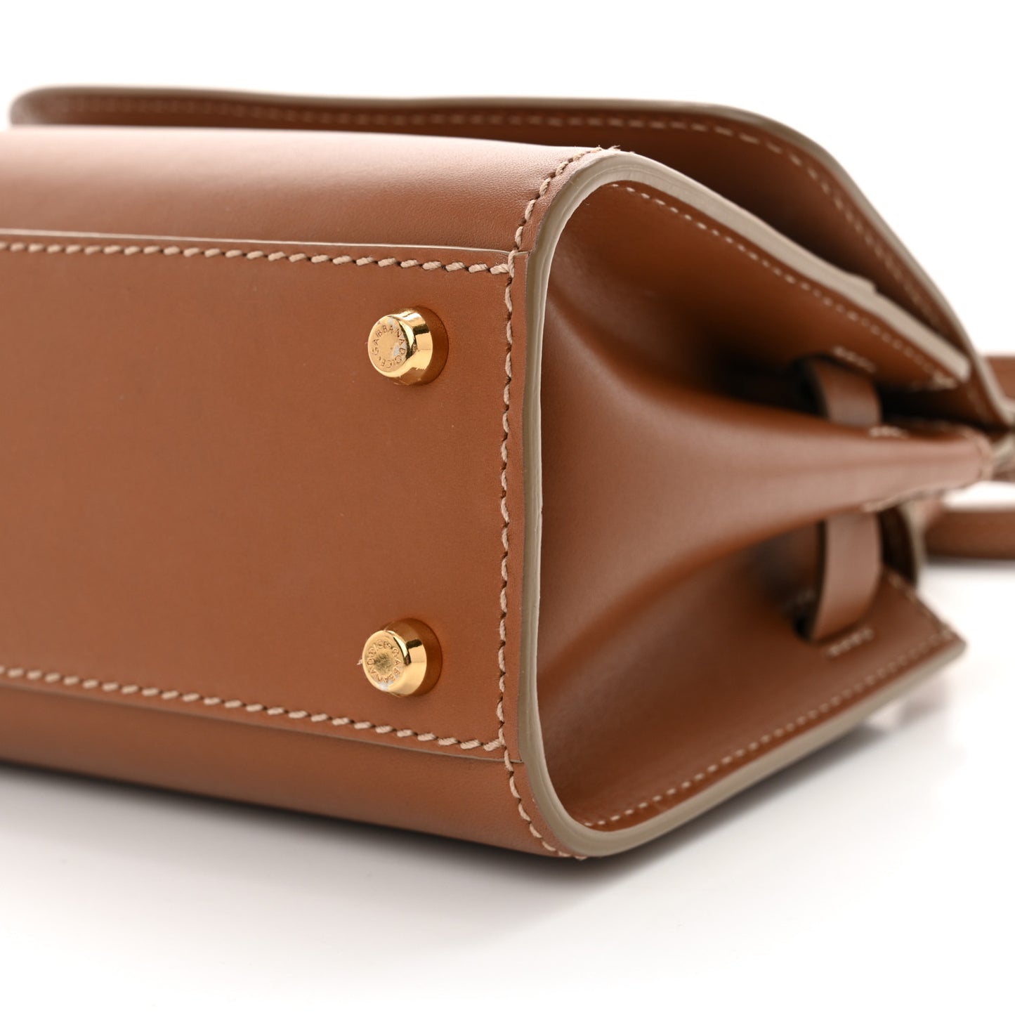 Vitello Morbido Mini Sicily 58 Bag Tan