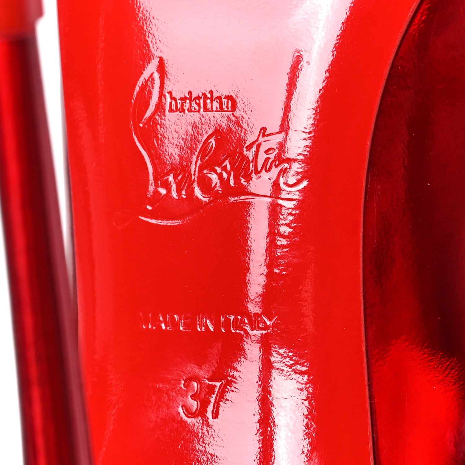 Christian Louboutin Metallic Patent Psychic So Kate 120 Pumps 37 Loubi 6 of 8