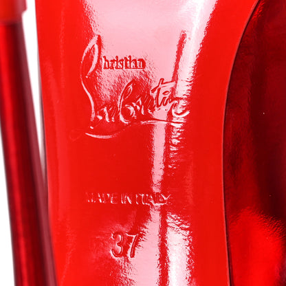 Christian Louboutin Metallic Patent Psychic So Kate 120 Pumps 37 Loubi 6 of 8