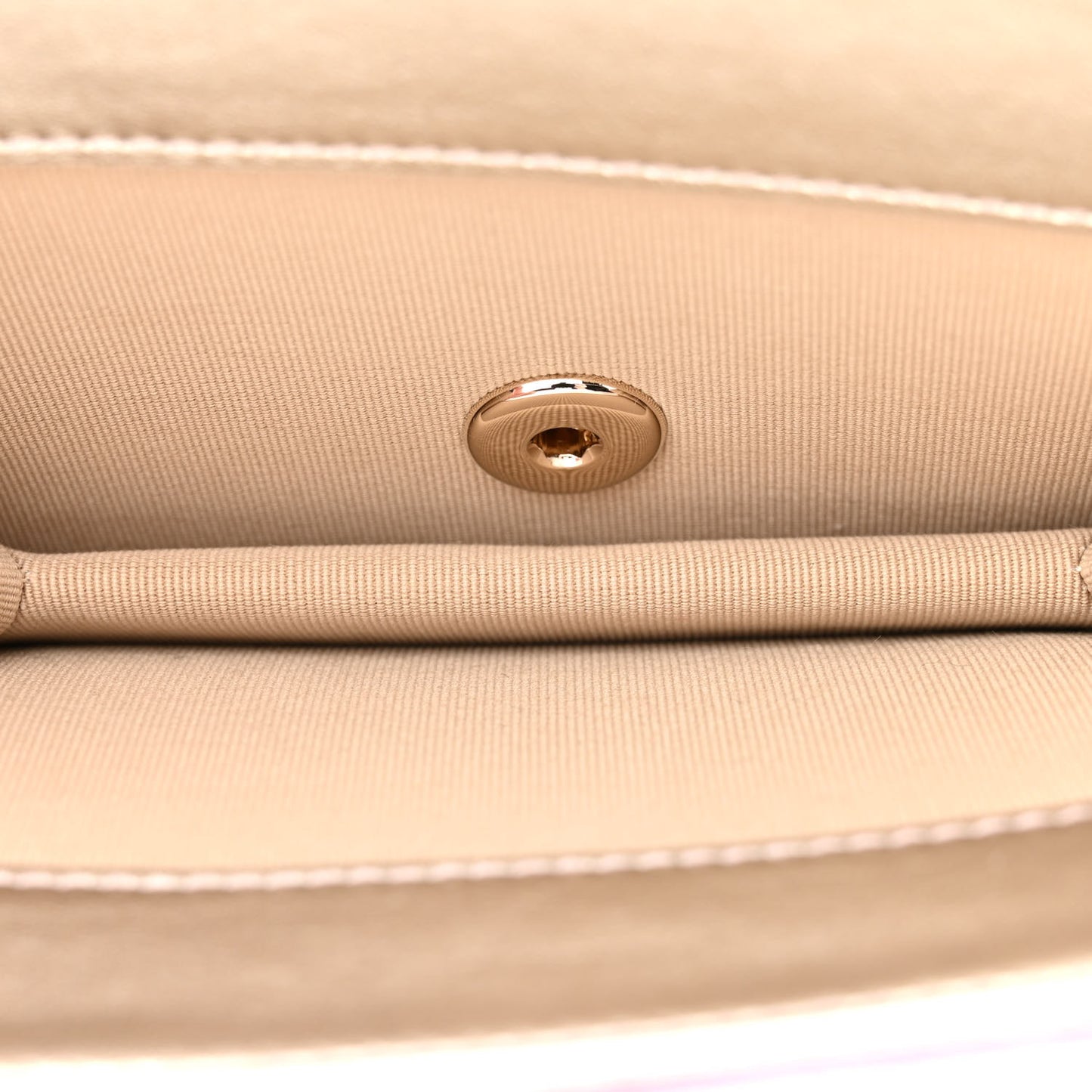 Metallic Lambskin Like A Wallet Flap Golden Pink