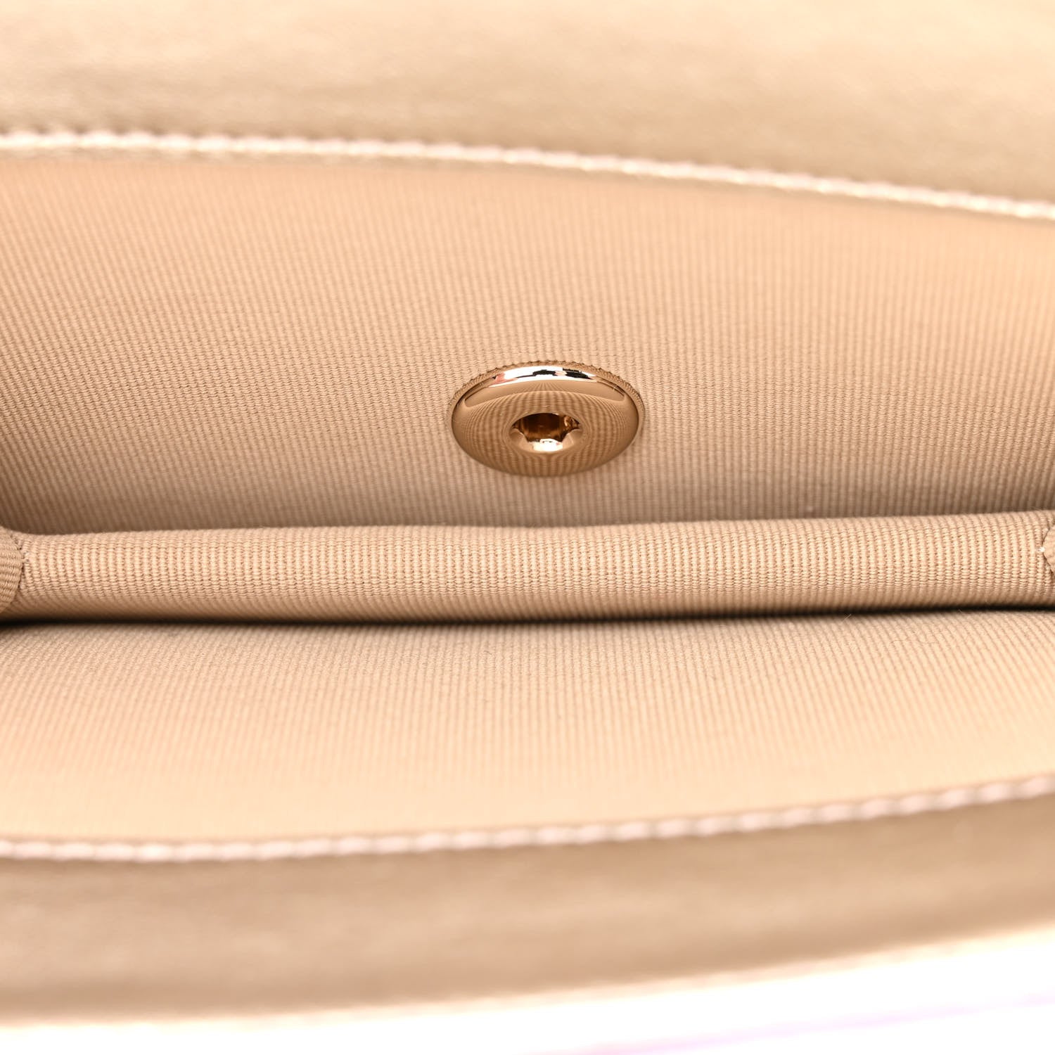 Chanel Metallic Lambskin Like A Wallet Flap Golden Pink 6 of 12