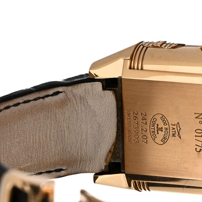 Jaeger-LeCoultre 18K Rose Gold Alligator Reverso Gyrotroubillon Manual Winding Watch 247.2.07 6 of 6