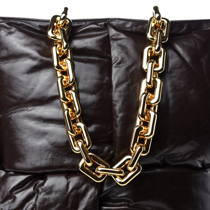 Bottega Veneta Calfskin Maxi Intrecciato Puffy Chain Tote Bag Fondente 9 of 9