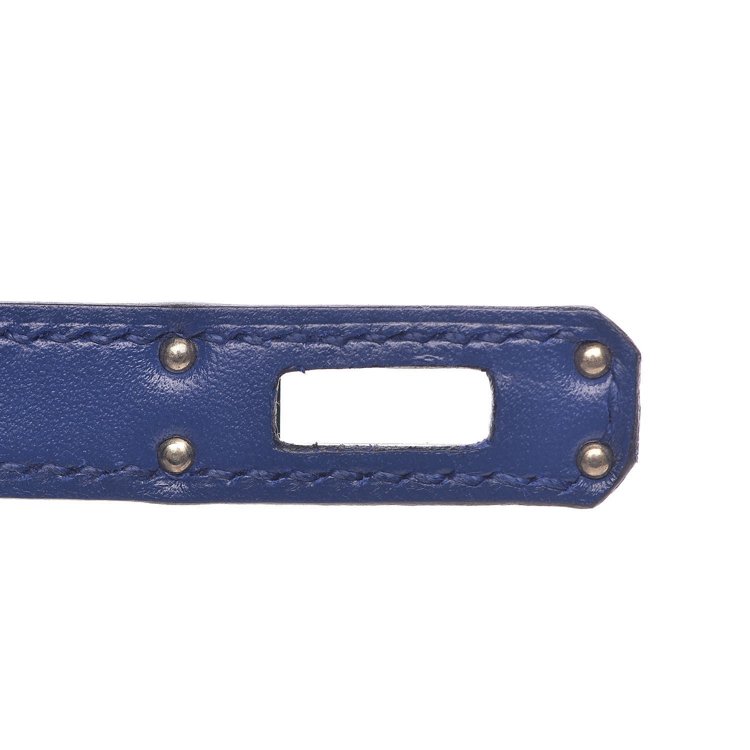 Hermes Tadelakt Kelly Sellier 25 Bleu Electrique 14 of 38